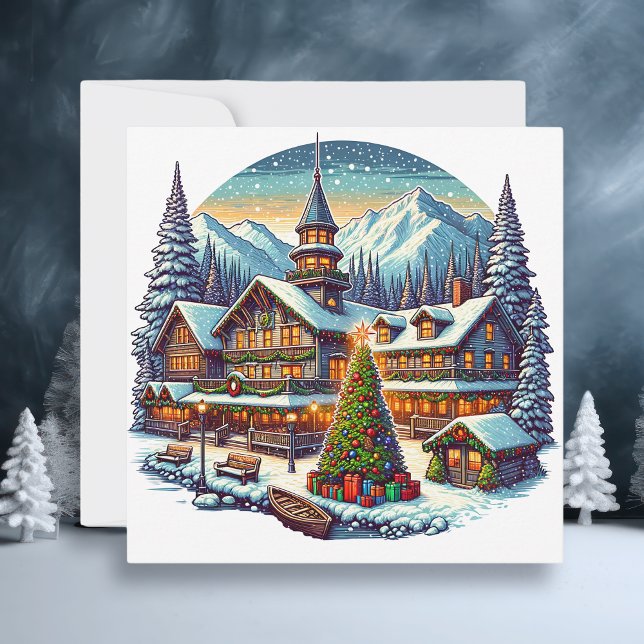 Tarjeta Leavenworth, Washington en tiempo de Navidades (Subido por el creador)