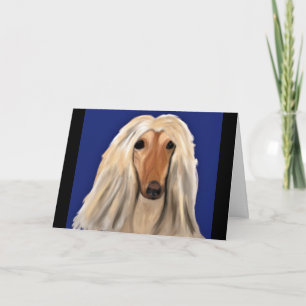 Tarjeta Lebrel Afgano 