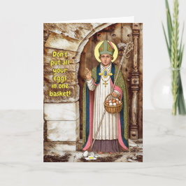 Tarjeta Lección de San Swithin y los huevos rotos