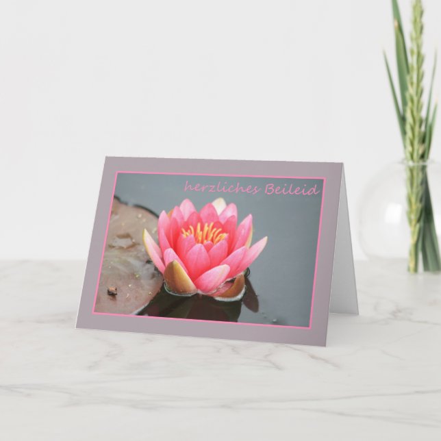 Tarjeta Lechuga rosa de la simpatía alemana (Anverso)