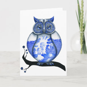 Tarjeta Lechuza azul