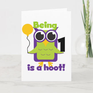 Tarjeta Lechuza Hoot Camisetas de cumpleaños y regalos
