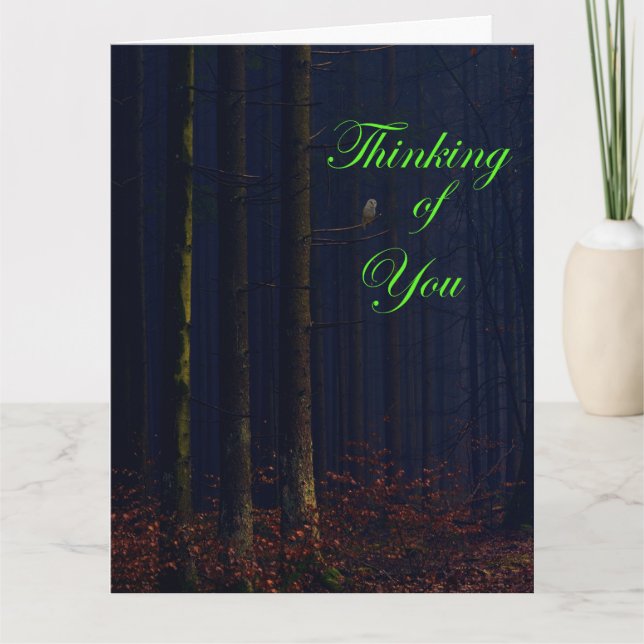 Tarjeta Lechuza nocturna (Anverso)