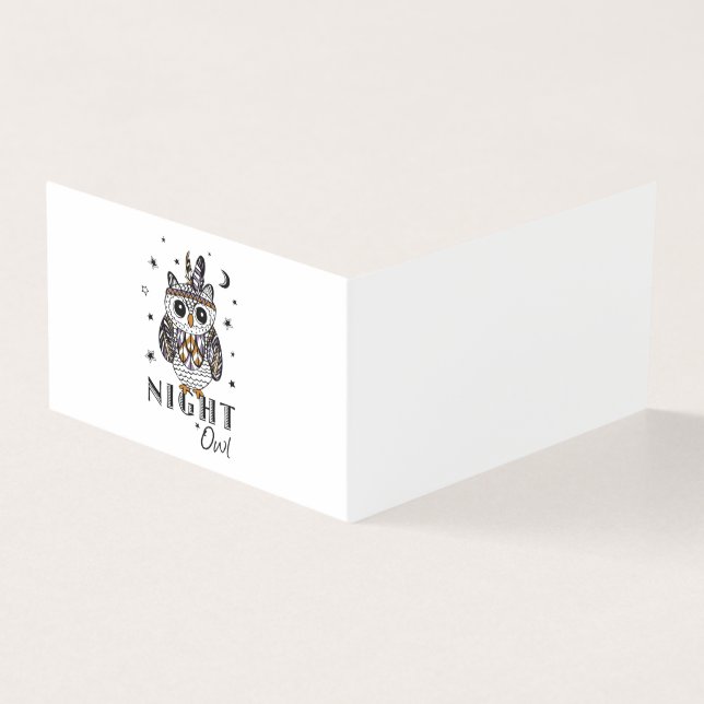 Tarjeta Lechuza nocturna (Exterior)
