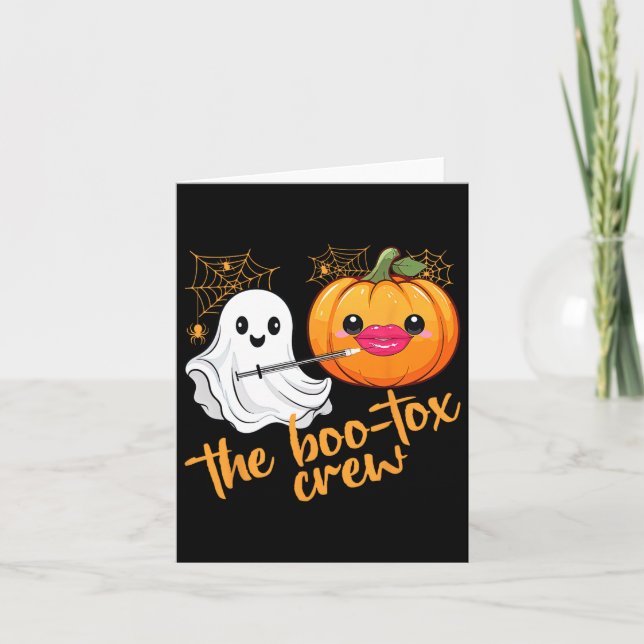 Tarjeta Lector de Botox Halloween Enfermera de Inyector Es (Anverso)