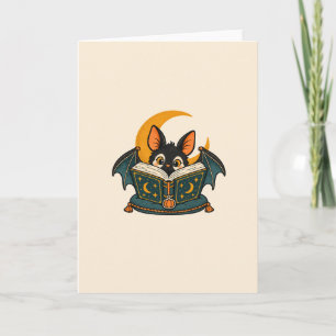 Tarjeta Lector de medianoche – Murciélago adorable amante