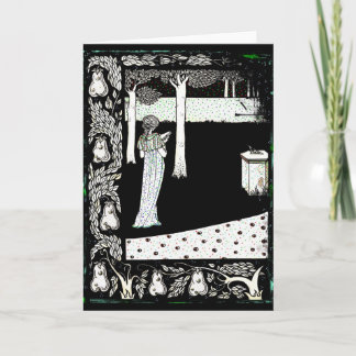 Tarjeta Lectura de Beale Isolda del La en el jardín