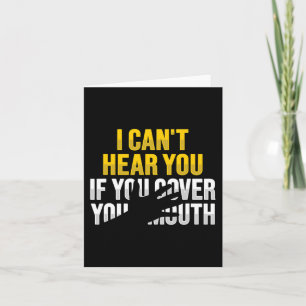 Tarjeta Lectura de Labios Gestos de Mano ASL Sordera Pérdi