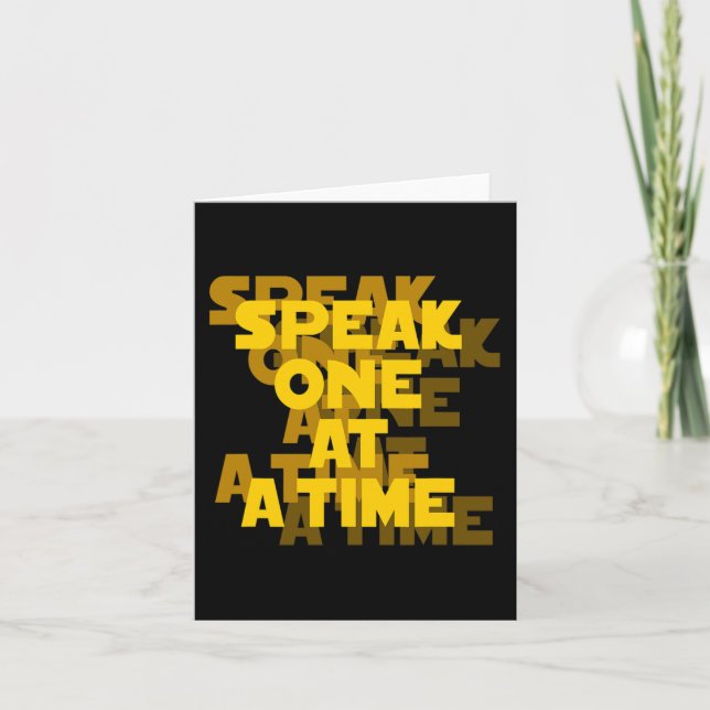 Tarjeta Lectura de Labios Gestos de Mano ASL Sordera Pérdi (Anverso)