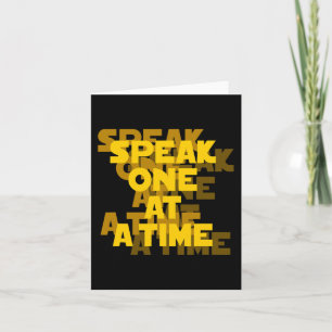 Tarjeta Lectura de Labios Gestual de Mano ASL Sordera Pérd