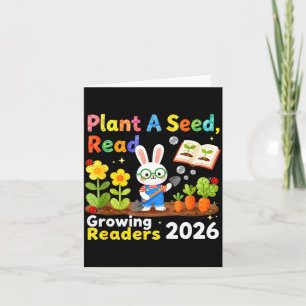 Tarjeta Lectura de Verano 2026 Planta Una Semilla Leer Cre