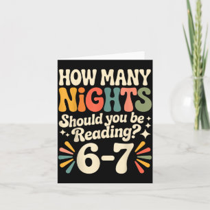 Tarjeta Lectura Divertida 6 7 Seis Siete Meme Libro de Ing