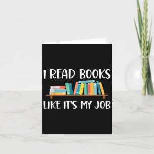 Tarjeta Lectura Divertida, Leo Libros Como Si Fuera Mi Tra