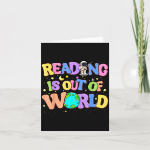 Tarjeta Lectura linda es fuera de este mundo libros de esp