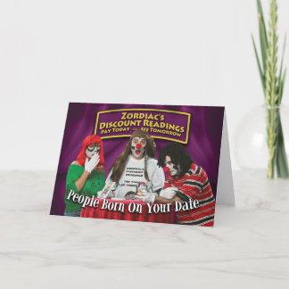 Tarjeta Lecturas de cumpleaños con descuento en Zordia