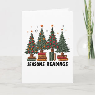 Tarjeta Lecturas de Temporada Árboles de Navidad Decorados