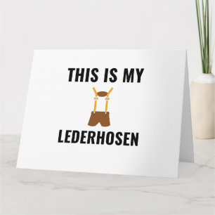 Tarjeta Lederhosen