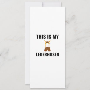 Tarjeta Lederhosen