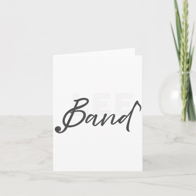 Tarjeta Lee Band Booster New Logo Red Only  (Anverso)