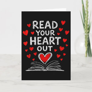 Tarjeta Lee tu corazón fuera del día de San Valentín Amant