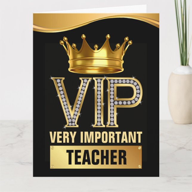 Tarjeta LEE: Usted lo nombra VIP (Anverso)