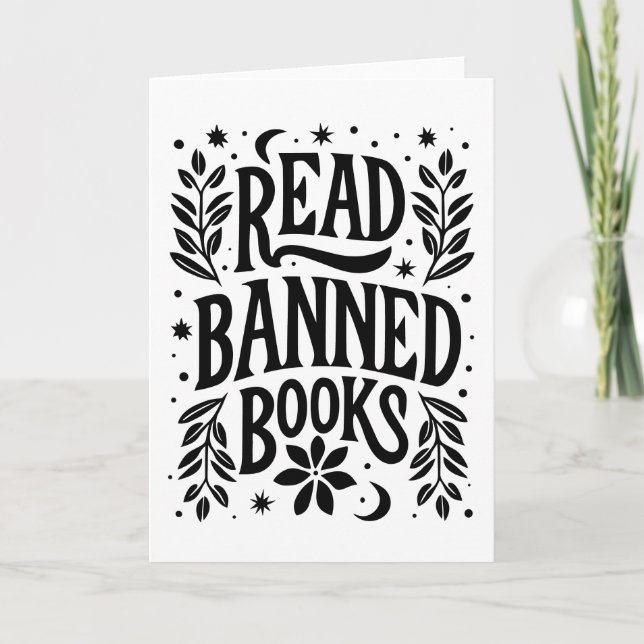 Tarjeta Leer libros prohibidos (Anverso)