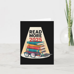 Tarjeta Leer Más Reto de Lectura para Chicas Amantes de lo