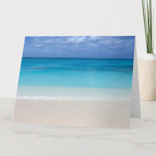 Tarjeta Leeward Beach | Foto de Turcas y Caicos (Anverso)