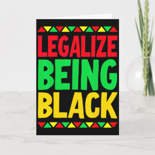 Tarjeta Legalizar el Mes de la Historia Negra Orgullo Negr