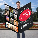 Tarjeta Legend Photo Template Giant Birthday<br><div class="desc">Get ready to celebrate the birthday of a lifetime with this giant birthday card from Zazzle! This unique card measures 36" x 48" and allows you to create a one-of-a-kind design by adding your favorite photos. You can even personalize the card with a monogram name and year. Share photos of...</div>