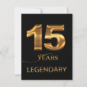 tarjeta legendaria de 15 años