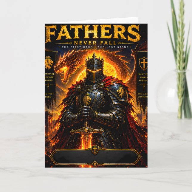 Tarjeta legendaria del padre dragón (Anverso)