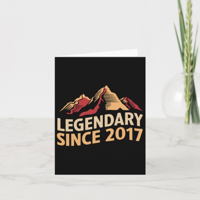 Tarjeta Legendaria excursión de cumpleaños desde 2017 (Anverso)