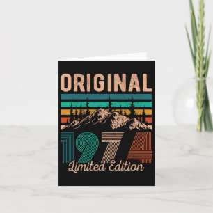 Tarjeta Legendario desde 1974 Senderismo Montañas Vin