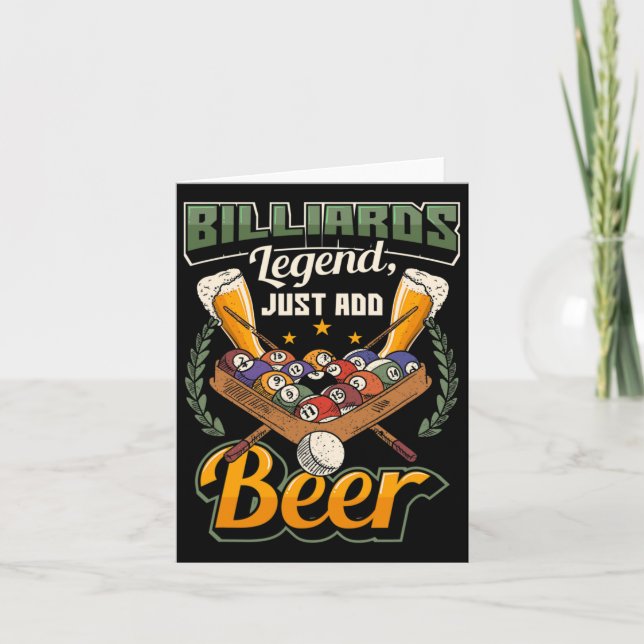 Tarjeta Legendarios Billiards (Anverso)