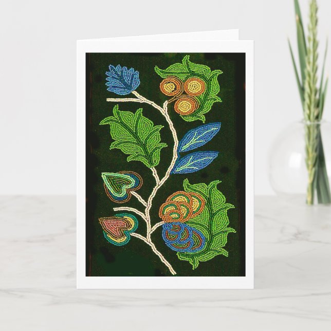 Tarjeta Leggings del hombre Bella Artes nativo americano (Anverso)