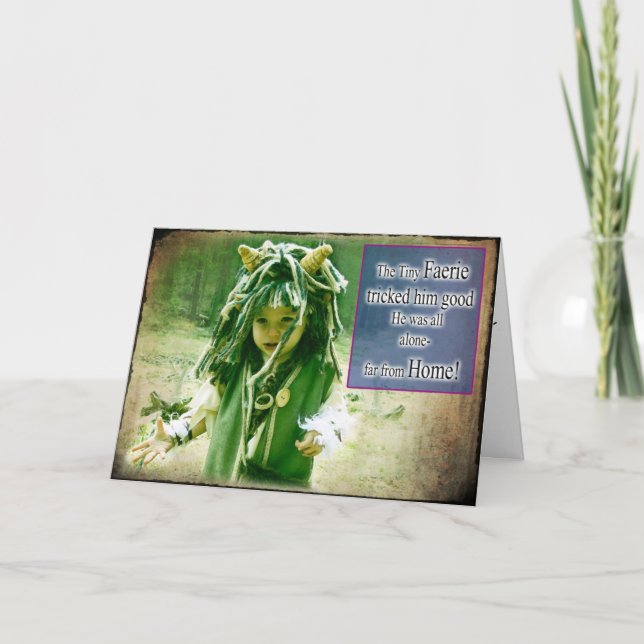 Tarjeta Lejos del duende casero (Anverso)