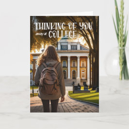 Tarjeta Lejos del pensamiento universitario de usted, estu