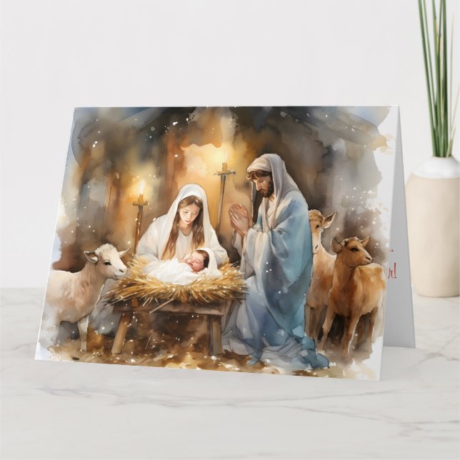Tarjeta Lejos, Navidades De Mano (Anverso)