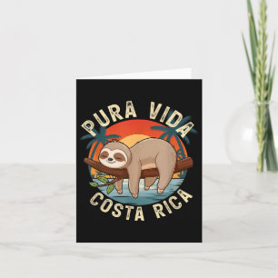 Tarjeta Lema de la naturaleza tropical del atardecer Costa