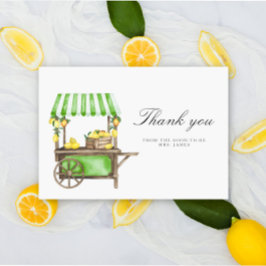 Tarjeta Lemon Citrus - bridal shower thank you card