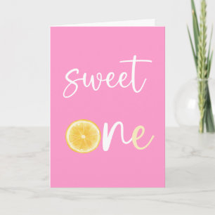 Tarjeta Lemon Citrus Sweet One Happy Birday Card