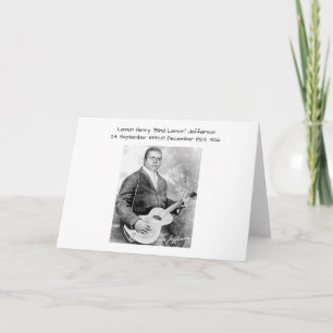 Tarjeta Lemon Henry Blind Lemon jefferson 1926
