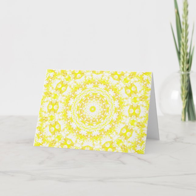 Tarjeta Lemon Meringue Kaleidoscope (Anverso)
