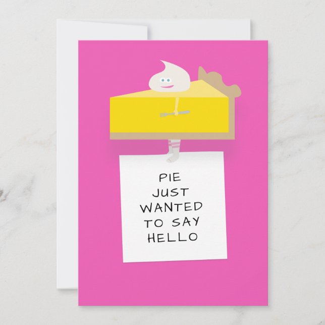 Tarjeta Lemon Pie Hello (Anverso)