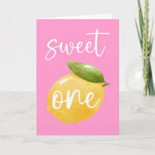 Tarjeta Lemon Sweet One Happy Birday Card
