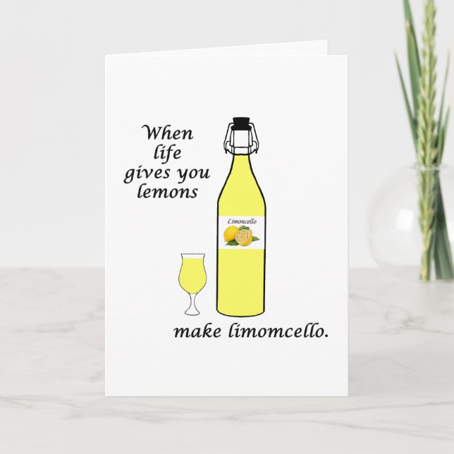 Tarjeta Lemons to Limoncello (Anverso)