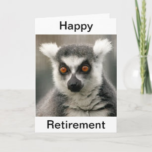 Tarjeta lemur de la cola del anillo