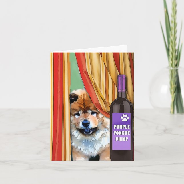 Tarjeta LENGUA PÚRPURA PINOT de Sandra Miller (Anverso)