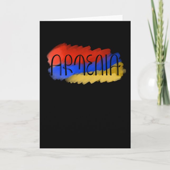 Tarjeta Lenguaje de diseño de Armenia (Anverso)